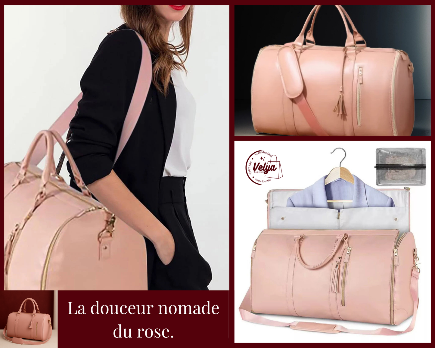 VELYA - Sac de Voyage CarryAll | Élégant, Compact & Format Cabine